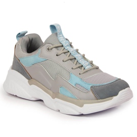 Pantofi sport de dama Vinceza gri confortabili