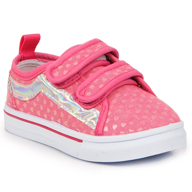 Tenisi roz pentru fete Atletico cu velcro Tenisi roz pentru fete Atletico cu velcro