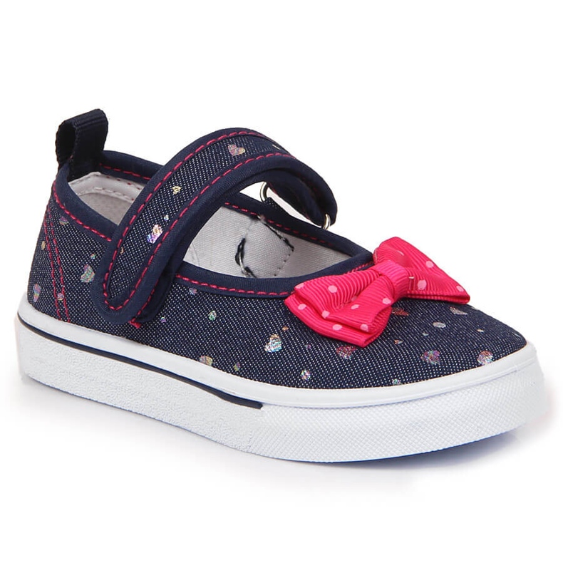 Balerini pentru fete cu velcro Atletico bleumarin albastru marin Balerini pentru fete cu velcro Atletico bleumarin albastru marin