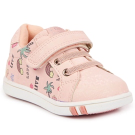 Pantofi sport pentru fete Pink American Club cu velcro roz