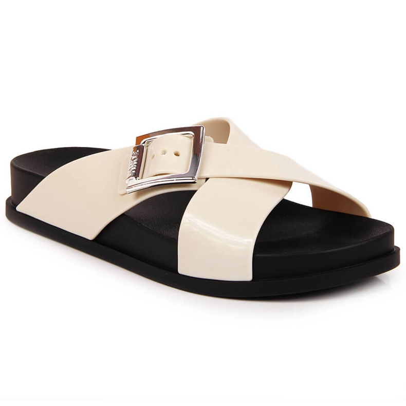 Papuci dama meliski crem Zaxy JJ285057 bej multicolor Papuci dama meliski crem Zaxy JJ285057 bej multicolor