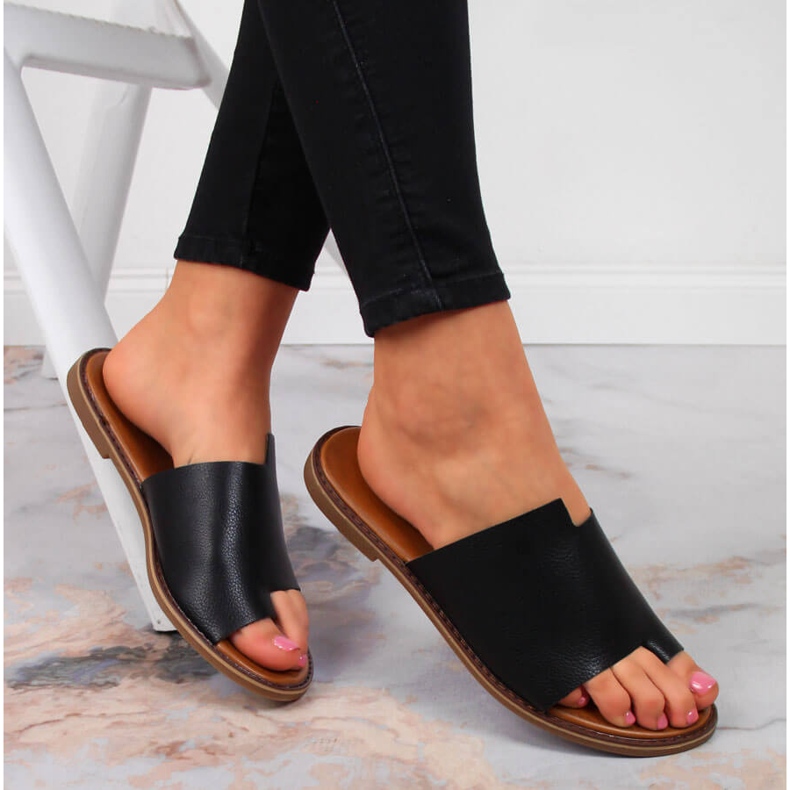 Flip-flops negri de damă Jezzi negru