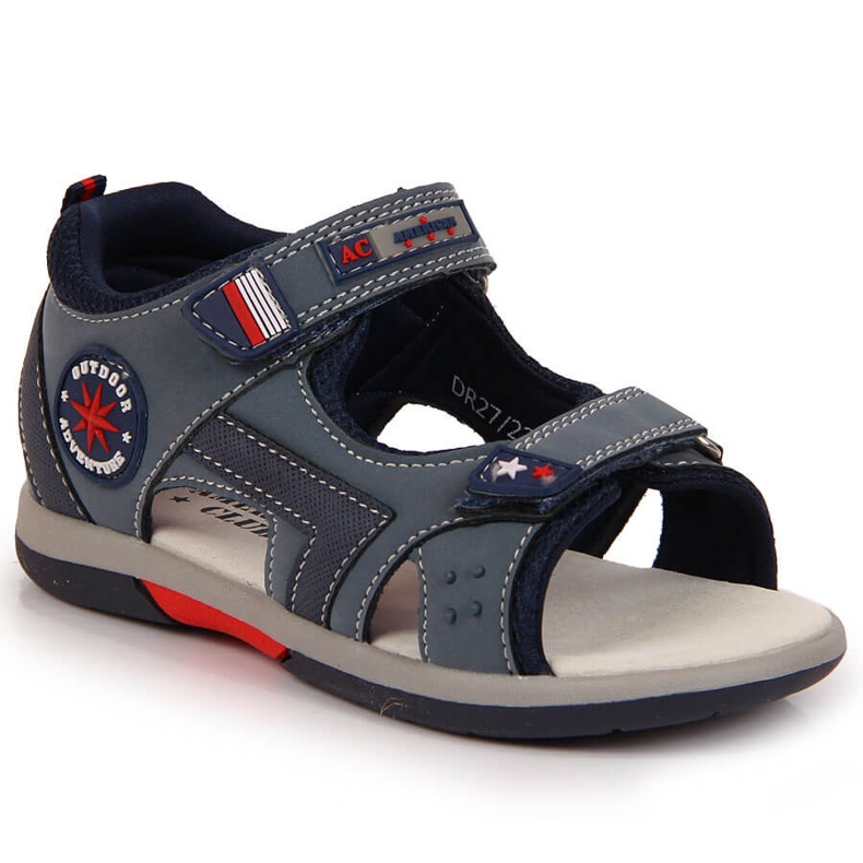 Sandale cu velcro American Club bleumarin pentru baieti albastru Sandale cu velcro American Club bleumarin pentru baieti albastru
