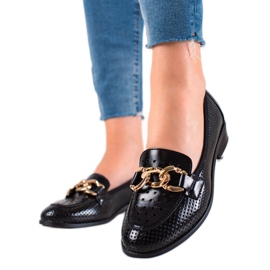 W. Potocki Mocasini Potocki eleganti negru