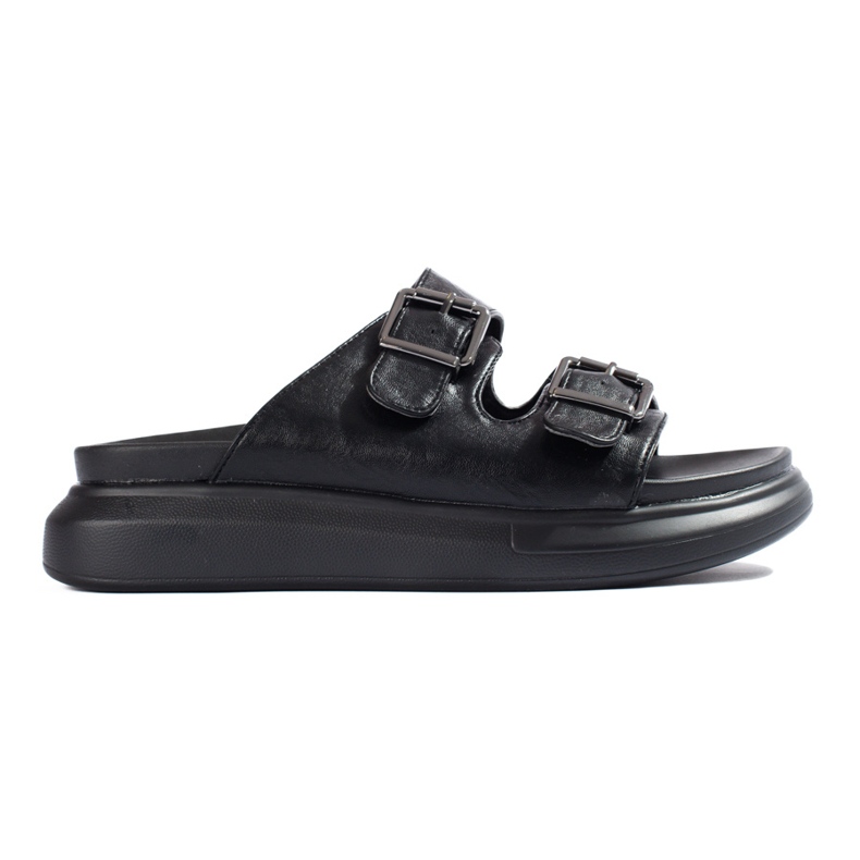 LA.FI Papuci Cu Catarame negru LA.FI Papuci Cu Catarame negru