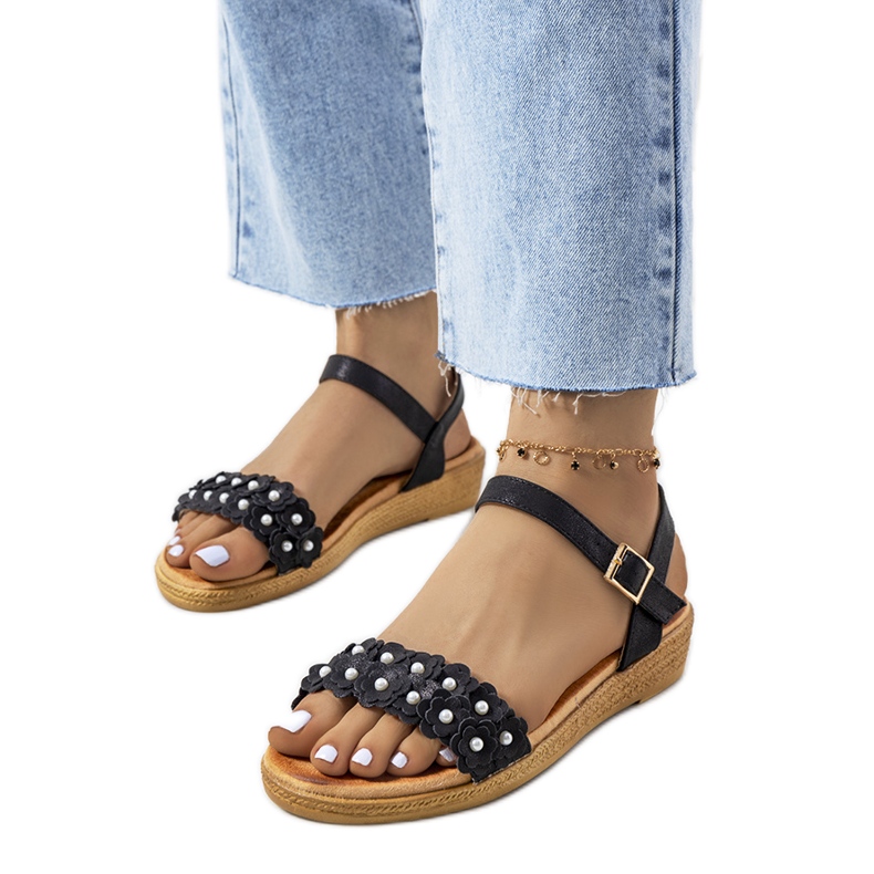 Sandale negre de dama Farra negru