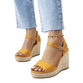 Espadrile maro pe toc strass Espadrile maro pe toc strass