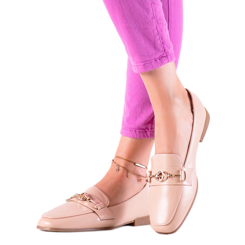 Lovery Mocasini eleganți bej