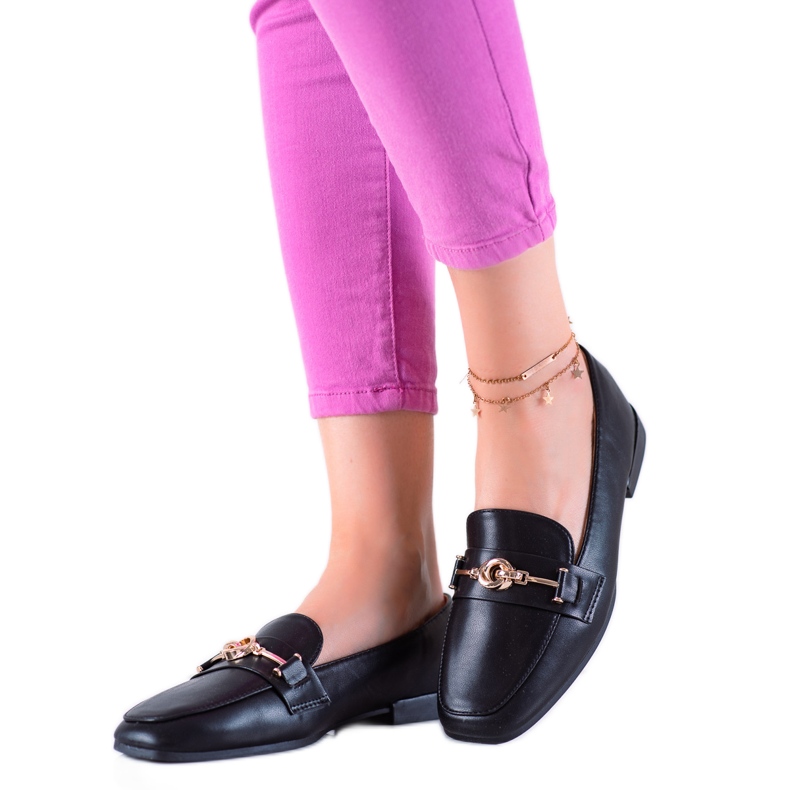 Lovery Mocasini eleganți negru