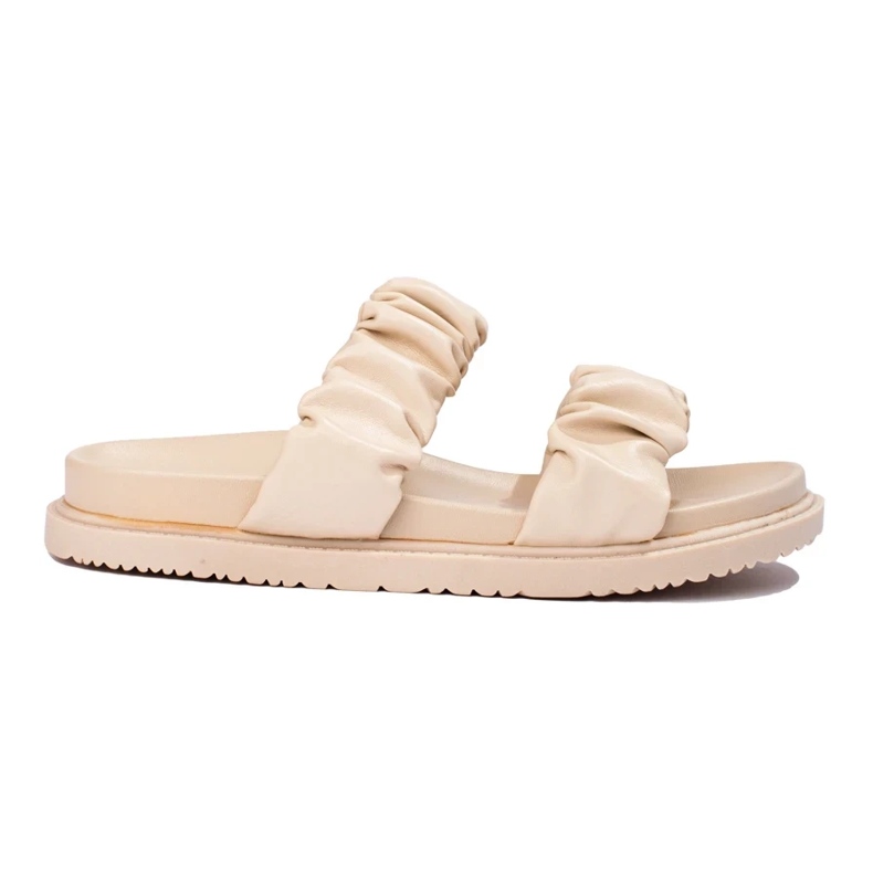 J. Star Papuci bej cu dungi