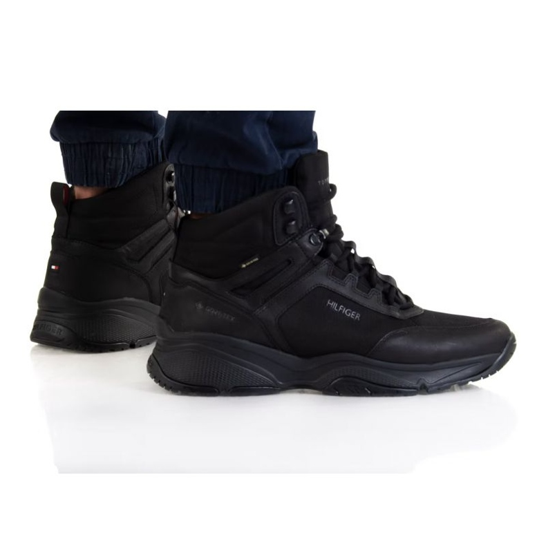 Ghete Tommy Hilfiger High Sneaker Gore-Tex M FM0FM03935 negru