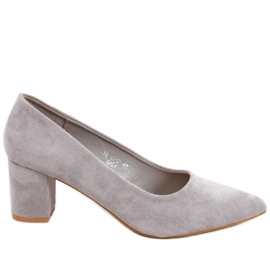Pompe pe tocuri înalte Mindy Grey gri Pompe pe tocuri înalte Mindy Grey gri