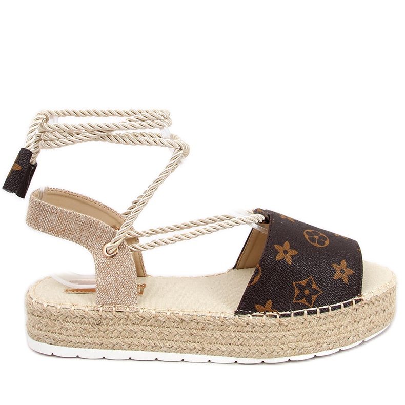 Espadrile sandale dama Adeline Camel bej maro Espadrile sandale dama Adeline Camel bej maro