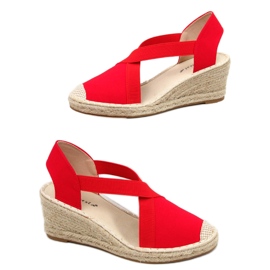 Espadrile Sandale cu pană Dolor Red roșu Espadrile Sandale cu pană Dolor Red roșu