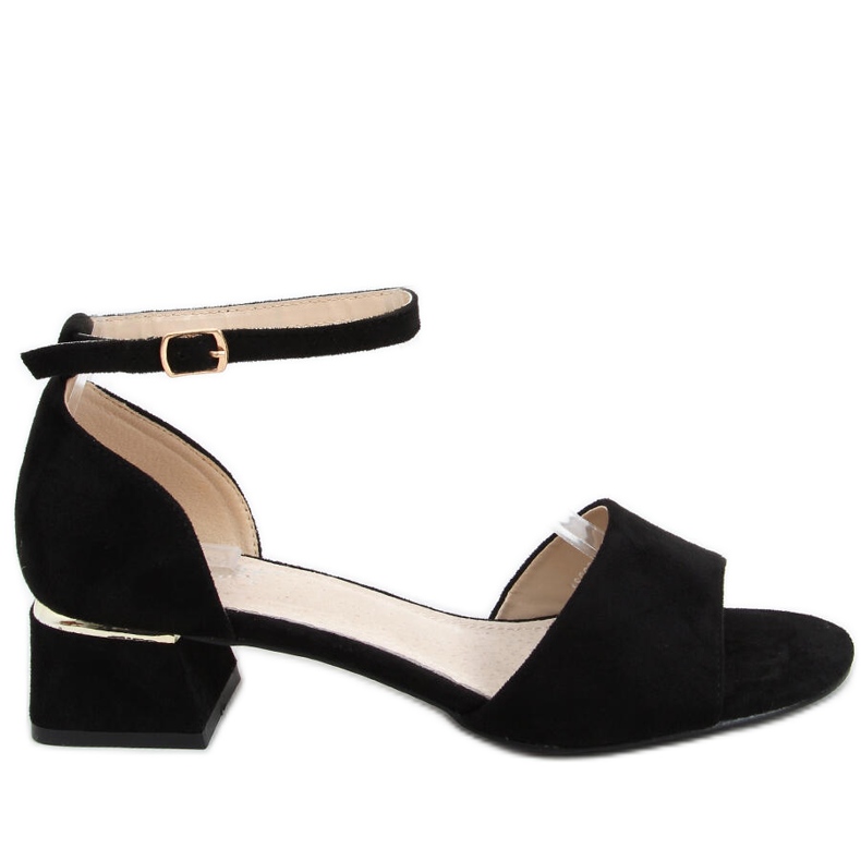 Ursula Sandale negre cu toc negru Ursula Sandale negre cu toc negru