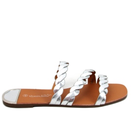 Papuci dama Clover Silvery argint Papuci dama Clover Silvery argint