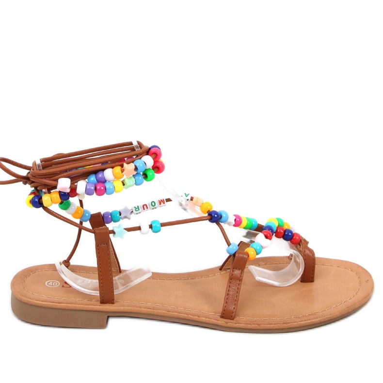 Romane cu mărgele Megh Camel maro