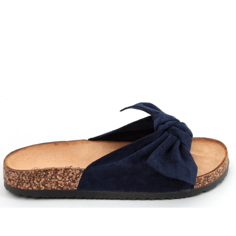 Papuci de plută cu fundă Lila DK.BLUE albastru