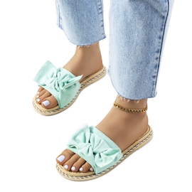 Papuci verzi cu fundita Avi verde