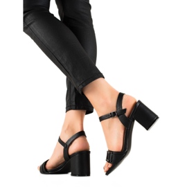 Cm Paris Sandale Cu Cataramă Decorativă negru Cm Paris Sandale Cu Cataramă Decorativă negru