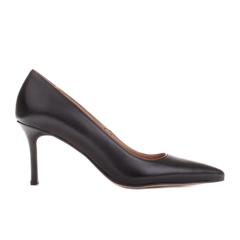 Marco Shoes Stilete eleganti din piele moale negru