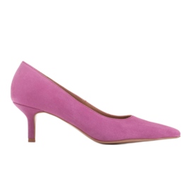 Marco Shoes Stiletto eleganti cu toc mai jos roz Marco Shoes Stiletto eleganti cu toc mai jos roz