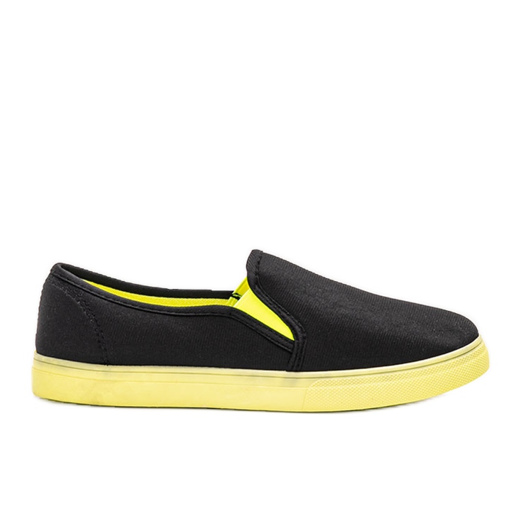 Pantofi negri Kulma negru verde