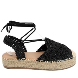 Espadrile dama Kalista Black negru