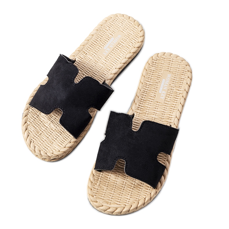 Papuci Nadja de dama de culoare neagra negru