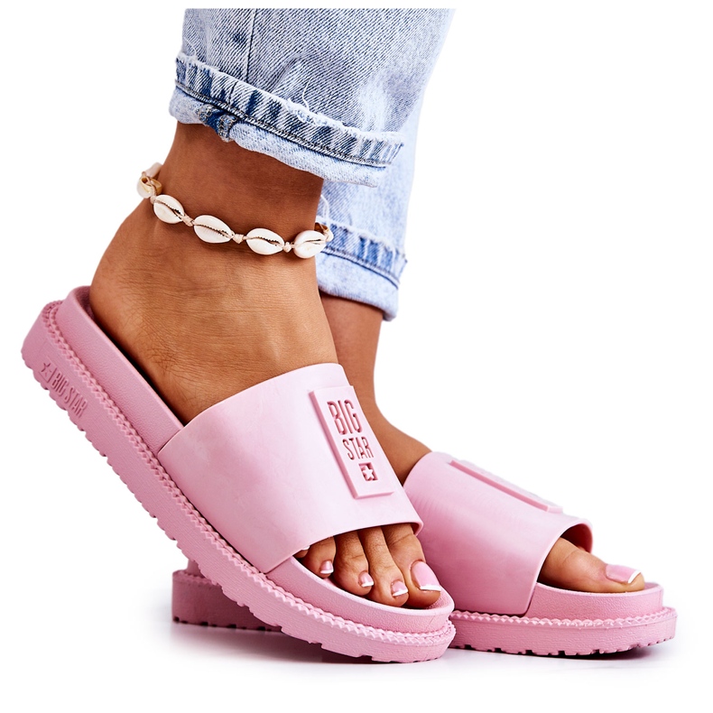 Papuci de damă Big Star JJ274A303 Roz