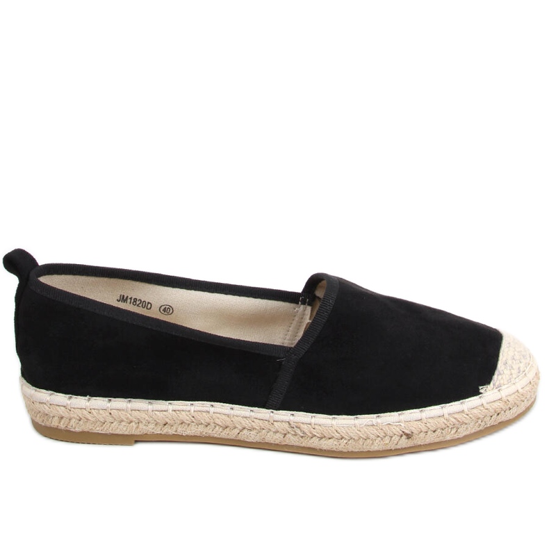 Espadrile de damă negre negru Espadrile de damă negre negru