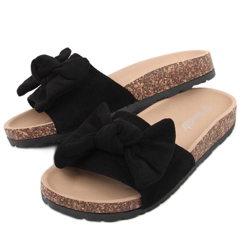 Tobogane din plută neagră Kiara negru