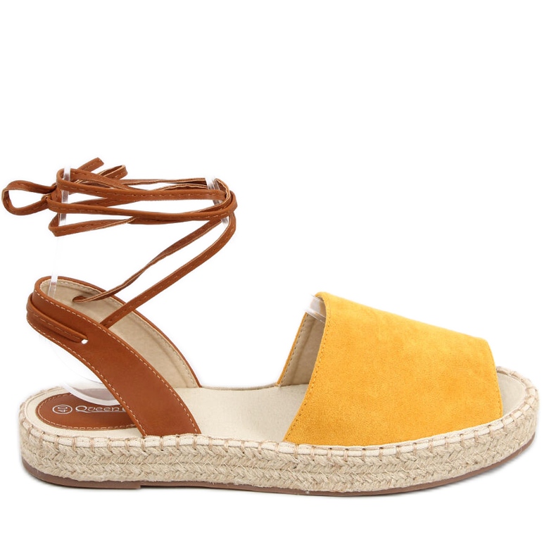 Espadrile dama Andrina Yellow maro galben