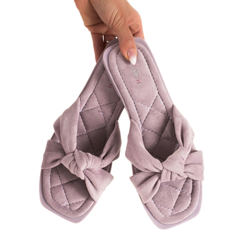 Marquiz Papuci din piele violet