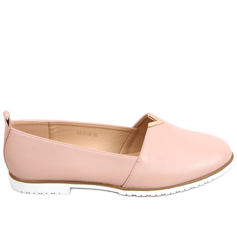 Mocasini Tender Nude de dama roz