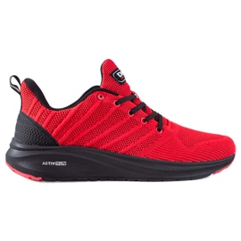 Pantofi sport pentru bărbați DK roșu Pantofi sport pentru bărbați DK roșu