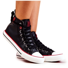 Pantofi înalți din piele Big Star JJ274131 Negri negru Pantofi înalți din piele Big Star JJ274131 Negri negru