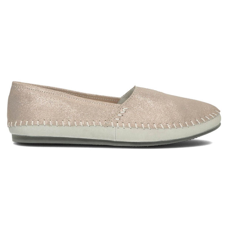 Pantofi din piele Filippo DP031 / 22 Go golden gri de aur