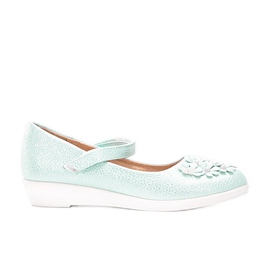 BM Balerini verzi strălucitori pentru copii Alaja verde BM Balerini verzi strălucitori pentru copii Alaja verde