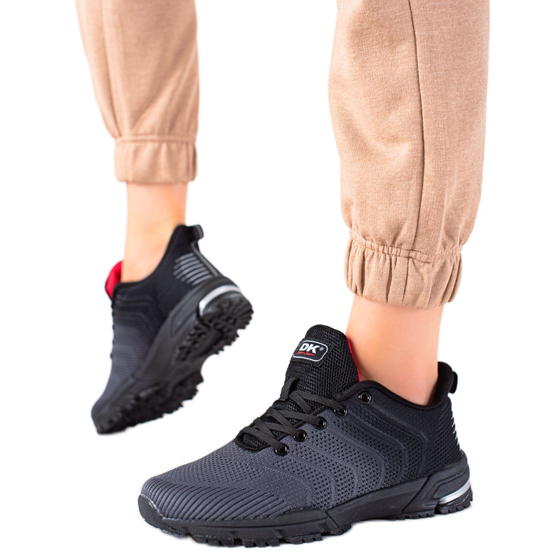 DK Încălțăminte sport confortabilă negru gri DK Încălțăminte sport confortabilă negru gri