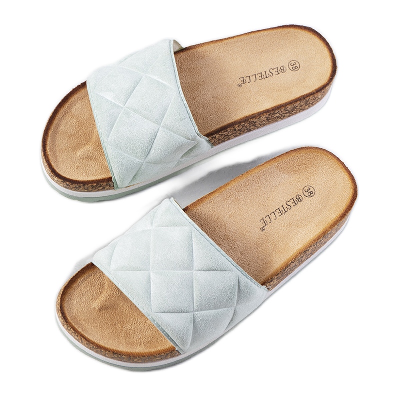 Sandale verzi pe talpa din plută Galts verde