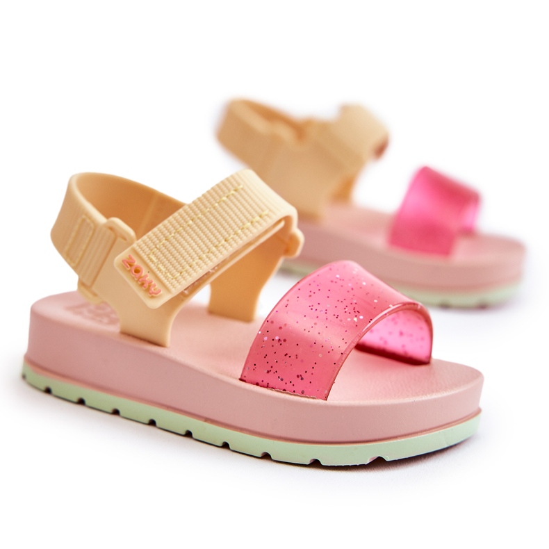 Sandale confortabile pentru copii parfumate ZAXY JJ385028 Roz-Galben ['roz']
