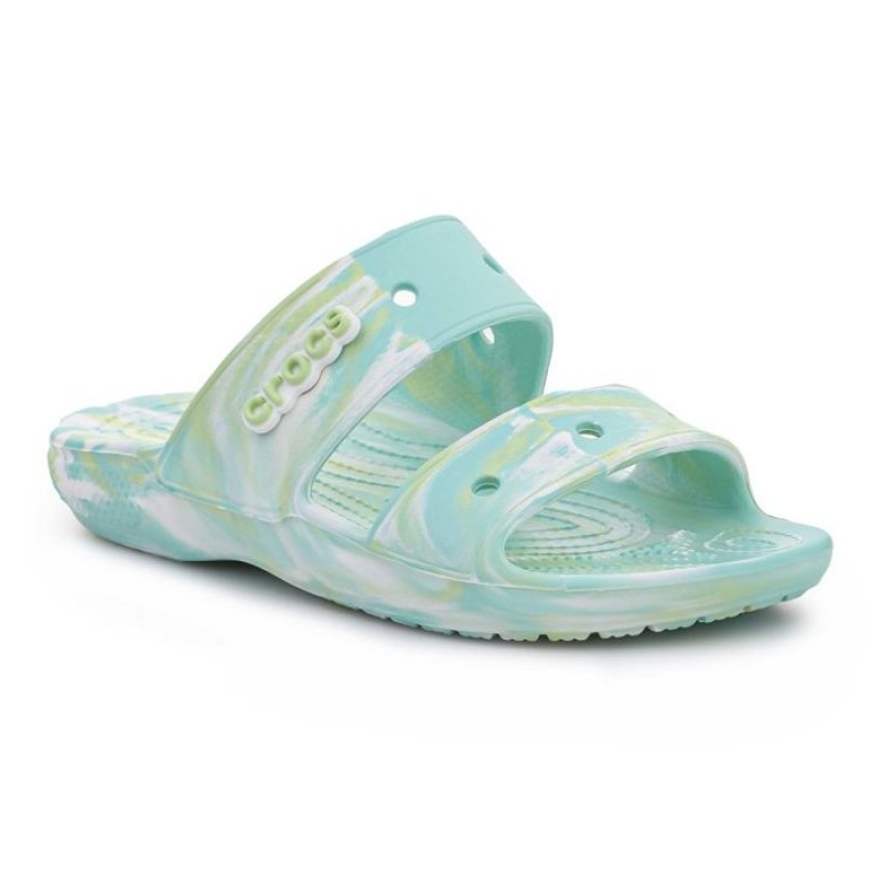 Crocs Classic Marbled Sandal W 207701-4SU albastru