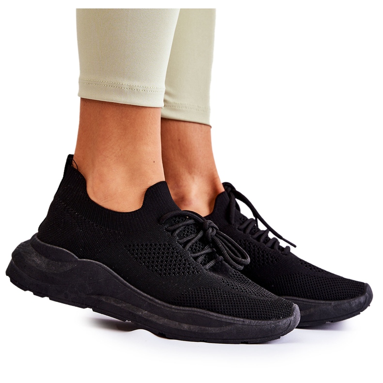 FK2 Pantofi Sport dama, Slip-on Negru Livia