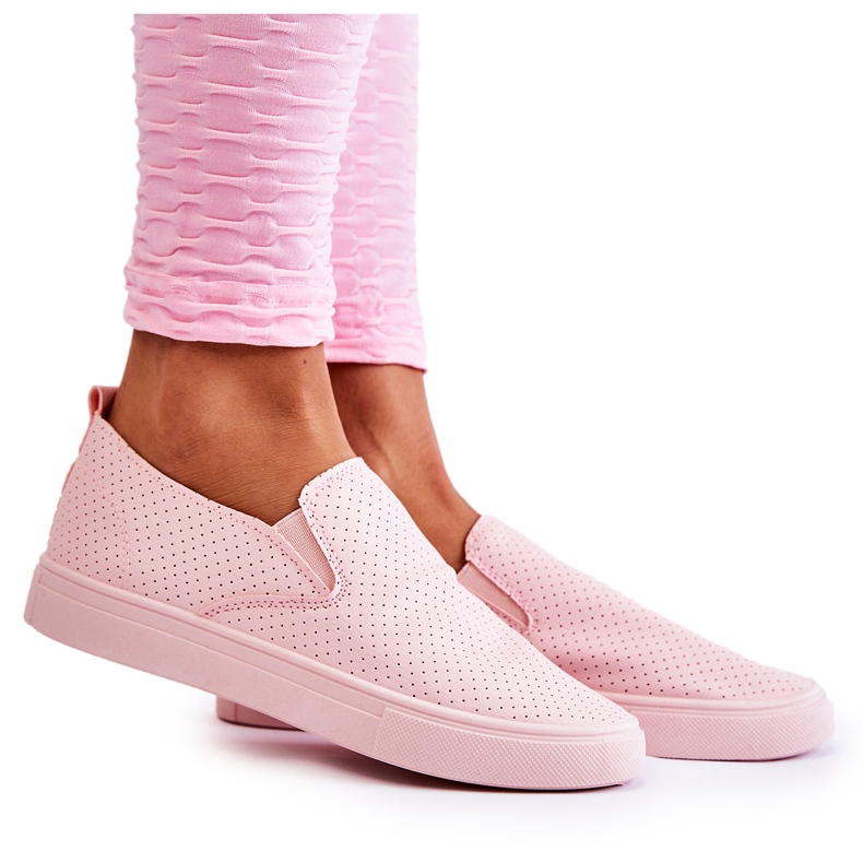 FK2 Pantofi slip-on Viviana roz de damă