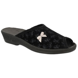 BEFADO WOMES PLAPSERS cu flori PU 581D198 negru