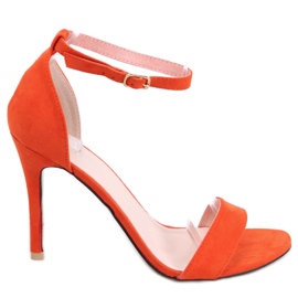 Sandale Sheila Orange cu toc inalt portocale Sandale Sheila Orange cu toc inalt portocale
