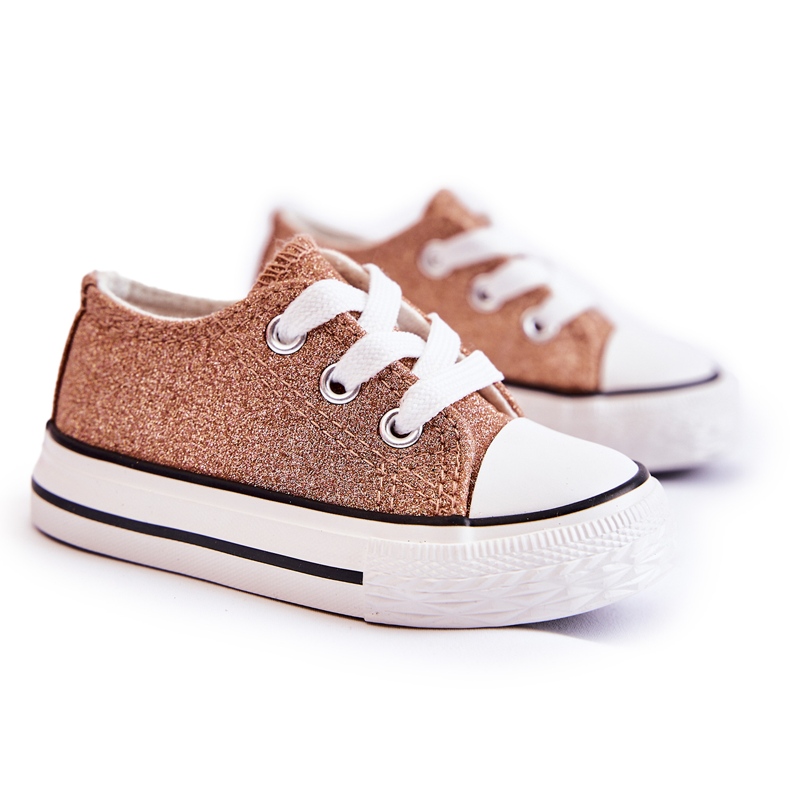 Pantofi Copii Tied Rose Gold Wella de aur de aur