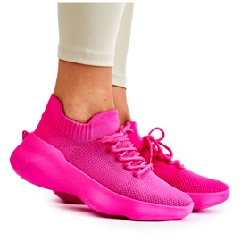 PS1 Pantofi sport slip-on Dalmiro fucsia damă roz