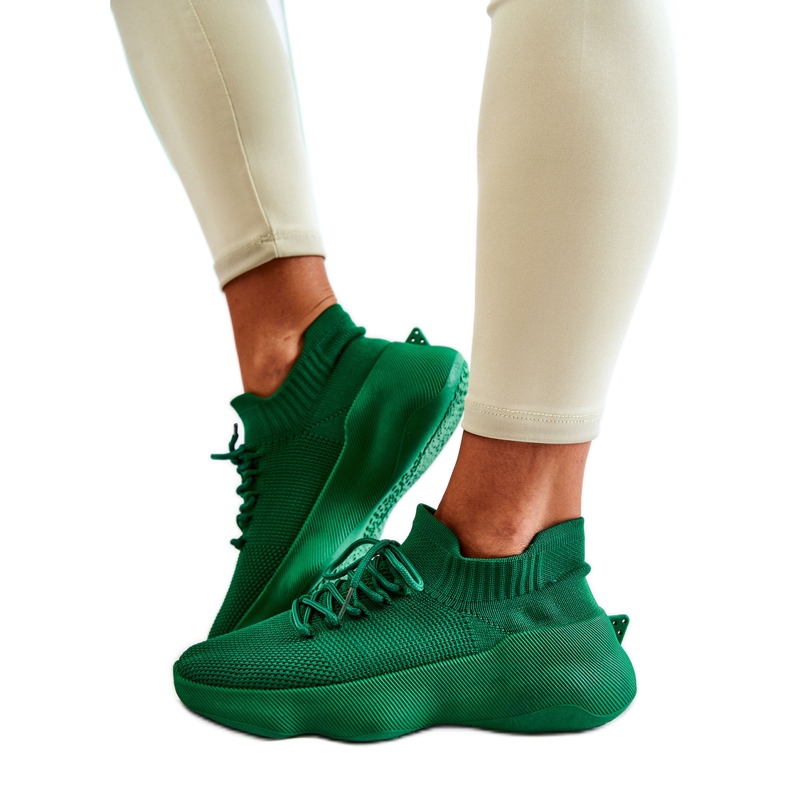 PS1 Pantofi sport slip-on pentru femei Dalmiro verde PS1 Pantofi sport slip-on pentru femei Dalmiro verde